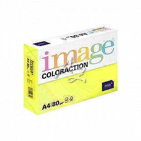 Image Coloraction papír A4/ 80g./500listů Ibiza-žlutá reflexní
