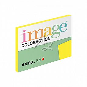 Image Coloraction papír A4/ 80g./100listů Ibiza-žlutá reflexní