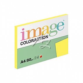 Image Coloraction papír A4/ 80g./100listů Canary-žlutá středně